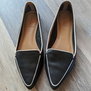 Leather J. Crew Contrast Piping Loafers